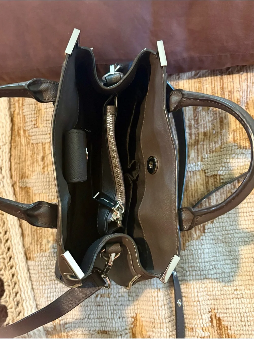 Rebecca Minkoff Smoke Zipper Satchel NWOT